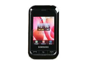 Samsung Champ Black Unlocked GSM Touch Screen Phone with 1.3MP Camera 