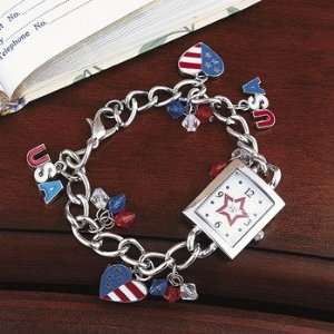   Patriotic Charm Watch   Novelty Jewelry & Bracelets 