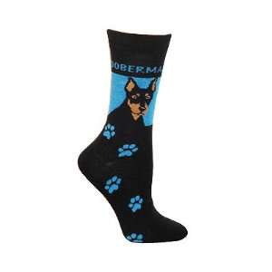  Doberman Novelty Dog Breed Adult Socks 