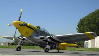 New Airfield RC Airplane P51 Mustang 57 Wingspan w/Etract & free 