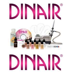 Airbrush Makeup Kit Dinair PRO EDITION, 8 Makeup Colors/Shades Salon 