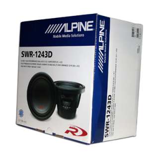    Is For A Pair Of Alpine SWR 1243D 12 Type R Subwoofers