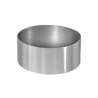 Parrish Magic Line 3 x 2 Inch Aluminum Oval Mold, Seamless Pastry Ring
