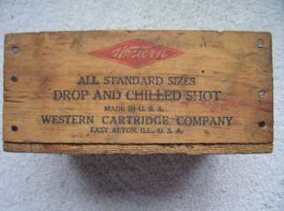 Western Wooden Bullet Ammo Box Drop and Chilled Shot Lead Air Rifle 