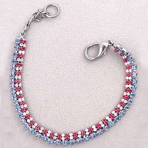  All American Elegance 3 Strand Pet Necklace  Finish 