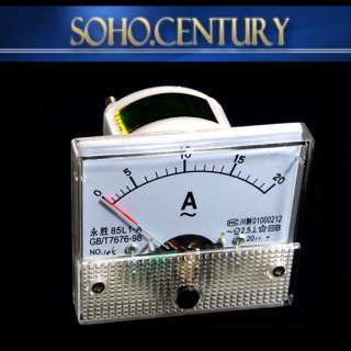 Analogue 20A AC Current Panel Meter Ammeter  