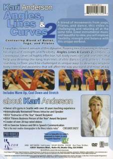 KARI ANDERSON ANGLES LINES & CURVES 2 EXERCISE DVD NEW FITNESS BARRE 