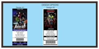 THE AVENGERS BIRTHDAY PARTY INVITATIONS  