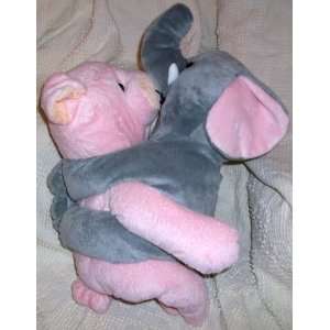  12 Plush Elephant and Piggy Hugging Dolls Toy Toys 