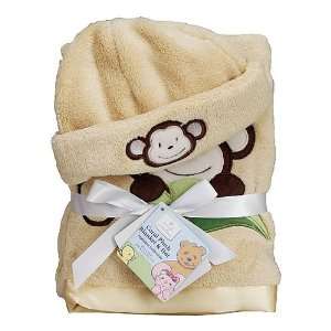   Small Wonders Alphabet Animal Monkey Blanket With Hat 