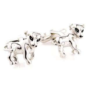  Silver Bull Cufflinks Animal Cuff links Jewelry