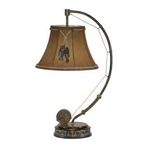  Angler Table Lamp Antique Bronze   Bassett Mirror L2345T 