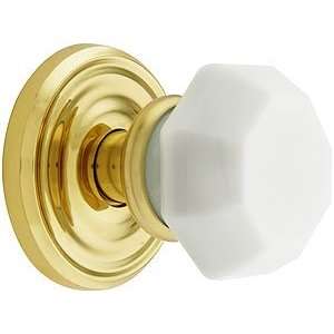 Antique Door Knobs and Hardware. Classic Rosette Set With Milk Glass 
