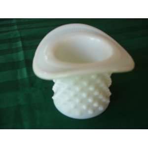  Vintage White Hobnail Milk Glass Hat 