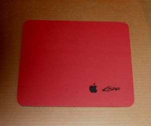 Apple Logo RED Apple Lisa Mouse Pad  