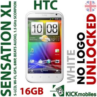BNIB HTC 16GB SENSATION XL WHITE FACTORY UNLOCKED GSM OEM BEATS AUDIO 
