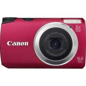  Canon PowerShot A3300 IS 16 Megapixel Compact Camera   Red 