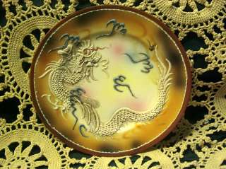 Vintage Raised Dragon Art Plate, Japan  