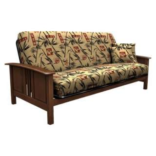 Print Futon Cover and Pillow 3 pc. Set   Bamboo Island product details 