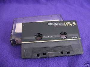 SONY Metal SR 100   Metal Blank Cassette   USED  