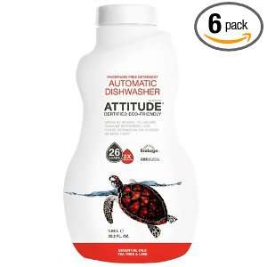 Attitude 2x Automatic Dishwasher Liquid Detergent, Tea Tree & Lime, 26 