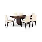 Corso Dining Furniture, 7 Piece Set (Table and 6 White Chairs)