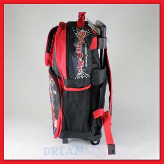 16 Spiderman Roller Backpack Rolling/Boys/Bag/Wheeled  