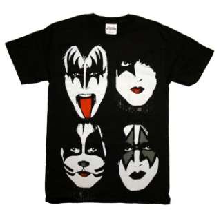   shirt. Has a cool print featuring the four band members of KISS