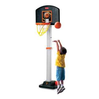 Fisher Price Adjustable Court Basketball System Portable Hoops Rim 