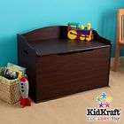 KidKraft Austin Wood Toy Box Chest & Bench   Espresso