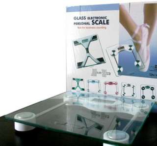 NEW ELECTRONIC DIGITAL GLASS BODY WEIGHT SCALE LB / KG  
