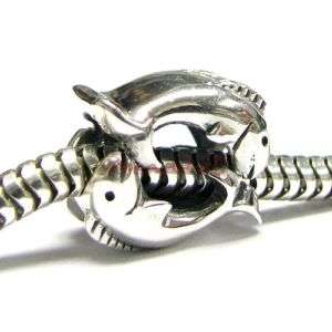   silver Pisces Zodiac for European Bead Charm Bracelets 925  