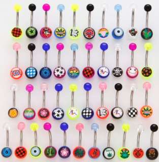 Logo Belly Button Rings WHOLESALE Navel Body Jewelry  