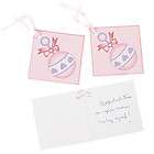 24 Baby Shower Girl Pink Gift Tags Party Favors Games T
