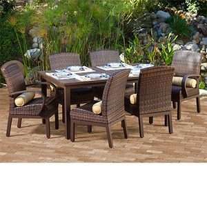 Outdoor Patio Wicker Dining Furniture Set  