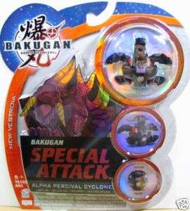Bakugan Black Darkus Alpha Percival Cyclone SEALED  