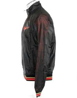 Nike Mesh Lined Black Basketball Swoosh Logo Track Jacket NWT $100 