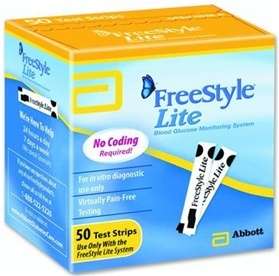 FreeStyle Lite Blood Glucose Test Strips   50ct.  