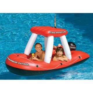 Inflatable Fire Boat Swimming Pool Float Squirter  
