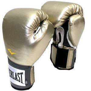 EVERLAST PRO STYLE TRAINING Boxing GLOVES bag mma Gold 10oz 12zo 14oz 