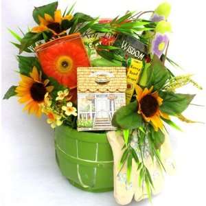 In The Garden, Gardening Gift Basket Grocery & Gourmet Food