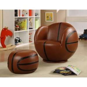 Kids Basketball Chair with Ottoman