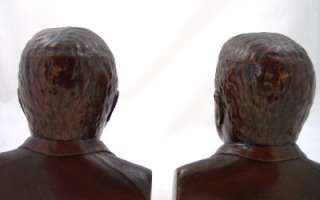 Teddy Roosevelt Jennings Brothers Bronze Bookends  