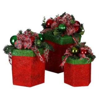 Lighted Hexagon Gift Boxes   Multicolor (3pc).Opens in a new window