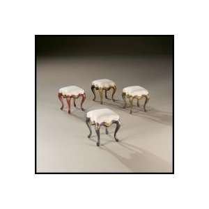    Contoured Upholstered Vanity Stool by Butler