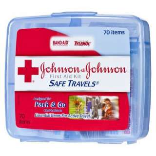 Johnson & Johnson Safe Travels First Aid Kit 1 ea product details page