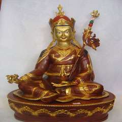 Padmasambhav Buddha Gilted Statue 20  H