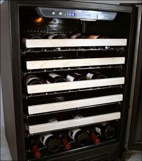 Haier HVCE24DBH 50 Bottle Black Built in Wine Refrigerator