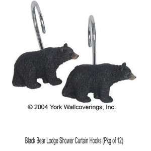  Shower Curtain Rings Black Bear Lodge