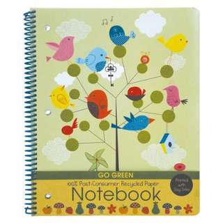 Go Green Kids Fashion 80 Sheet Recycled Paper Notebook 8.5 x11.Opens 